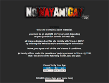 Tablet Screenshot of nowayamigay.com